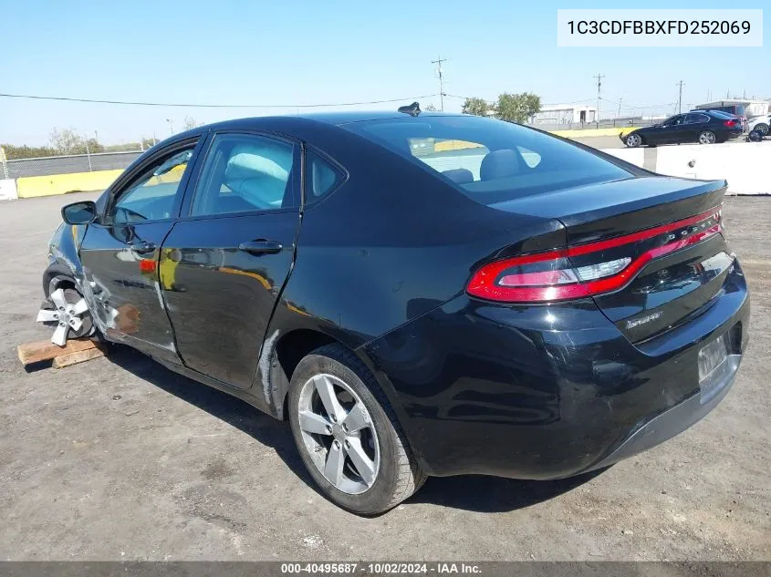 2015 Dodge Dart Sxt VIN: 1C3CDFBBXFD252069 Lot: 40495687