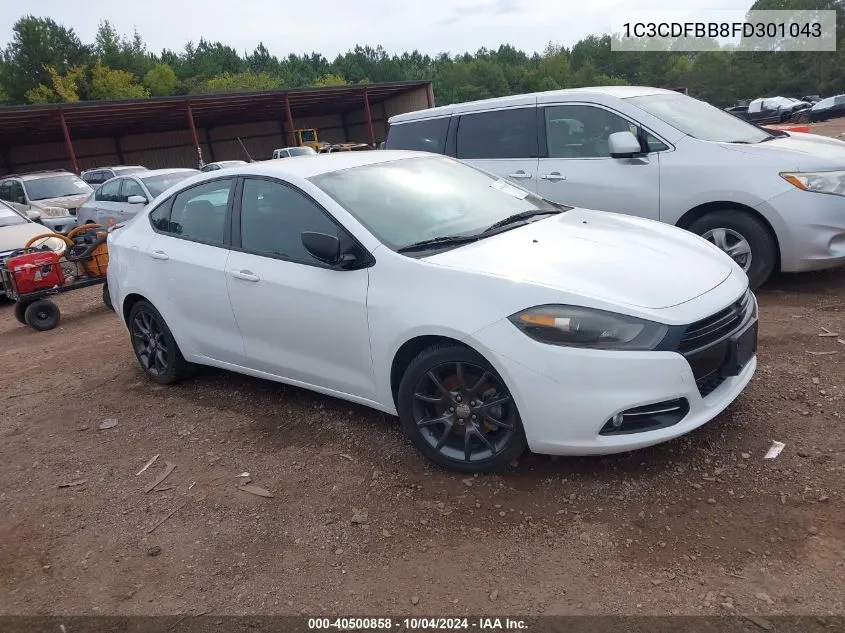 2015 Dodge Dart Sxt VIN: 1C3CDFBB8FD301043 Lot: 40500858