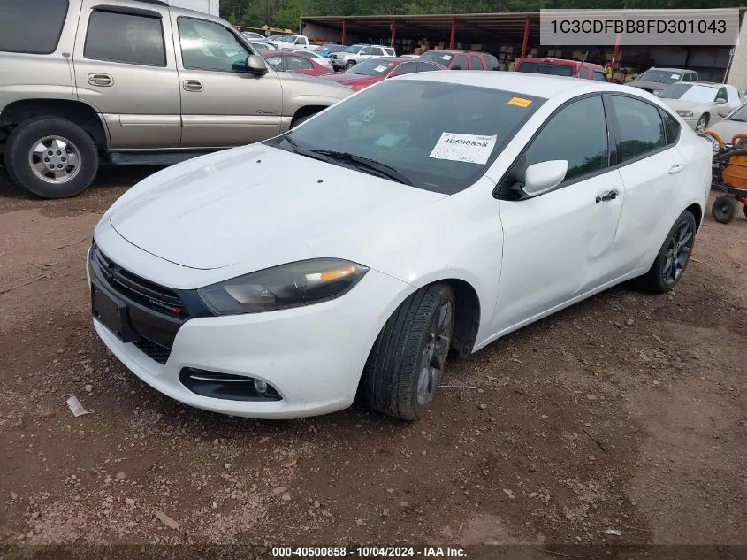 2015 Dodge Dart Sxt VIN: 1C3CDFBB8FD301043 Lot: 40500858