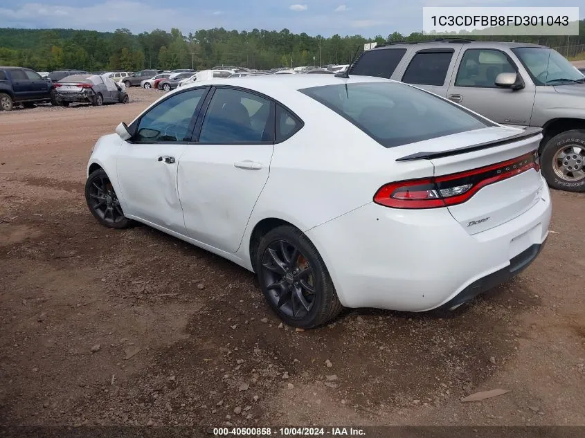 2015 Dodge Dart Sxt VIN: 1C3CDFBB8FD301043 Lot: 40500858