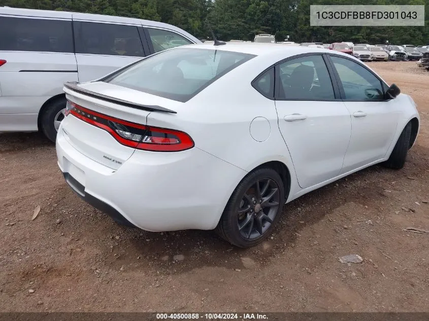 2015 Dodge Dart Sxt VIN: 1C3CDFBB8FD301043 Lot: 40500858