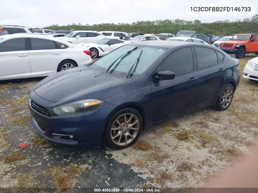 2015 Dodge Dart Sxt VIN: 1C3CDFBB2FD146733 Lot: 40503658