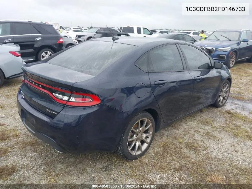 2015 Dodge Dart Sxt VIN: 1C3CDFBB2FD146733 Lot: 40503658