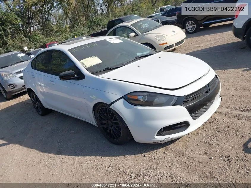 2015 Dodge Dart Sxt VIN: 1C3CDFBB9FD422292 Lot: 40517221