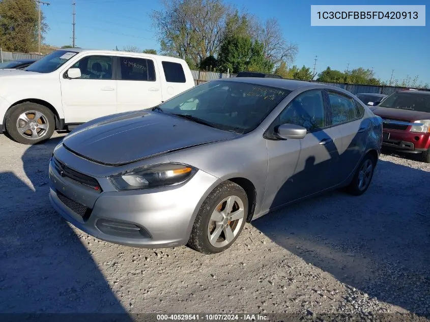 2015 Dodge Dart Sxt VIN: 1C3CDFBB5FD420913 Lot: 40529541