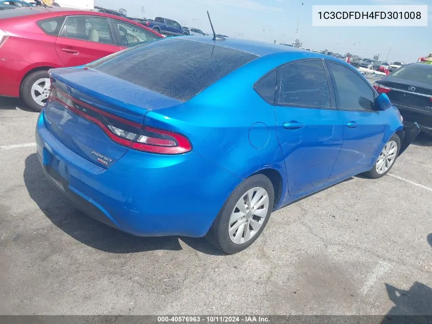 2015 Dodge Dart Aero VIN: 1C3CDFDH4FD301008 Lot: 40576963