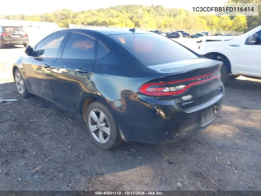 1C3CDFBB1FD116414 2015 Dodge Dart Sxt