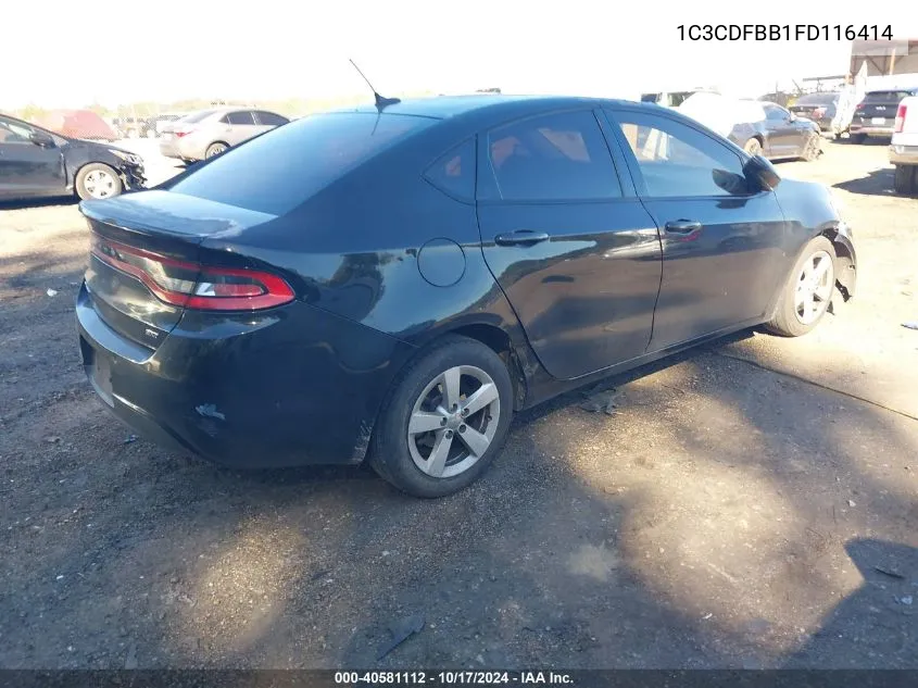 1C3CDFBB1FD116414 2015 Dodge Dart Sxt