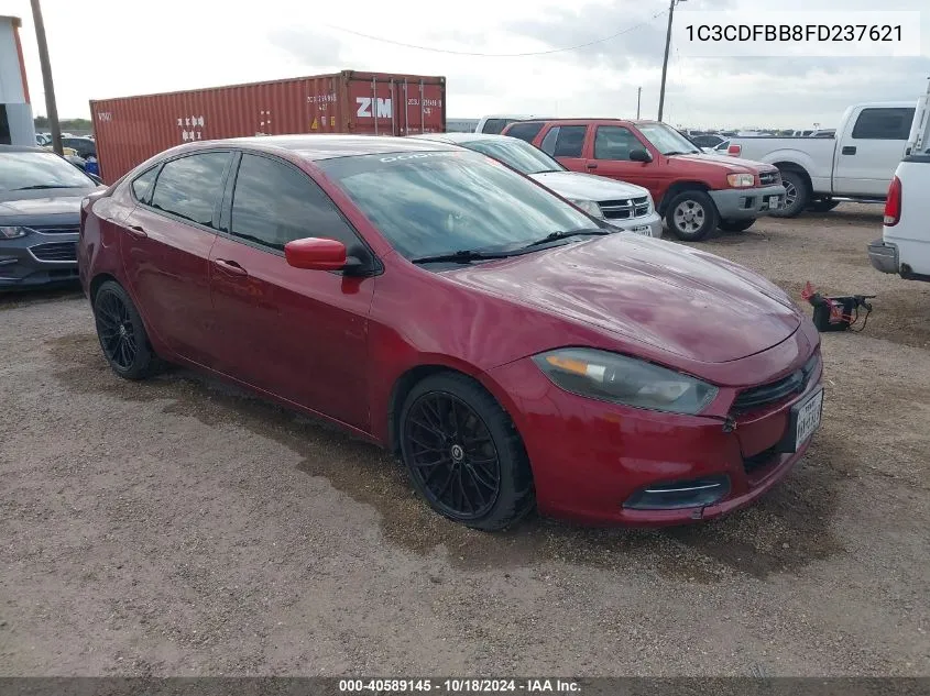 2015 Dodge Dart Sxt VIN: 1C3CDFBB8FD237621 Lot: 40589145