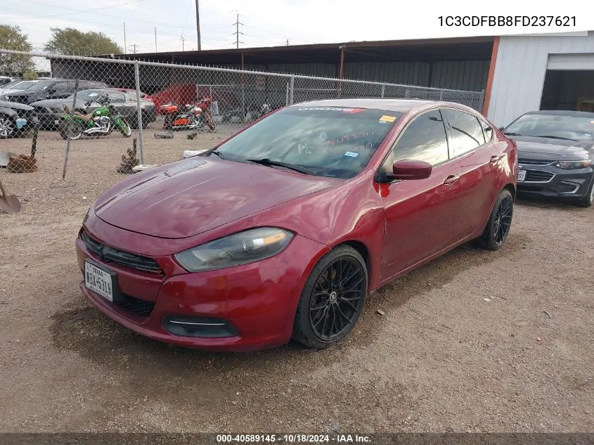 2015 Dodge Dart Sxt VIN: 1C3CDFBB8FD237621 Lot: 40589145