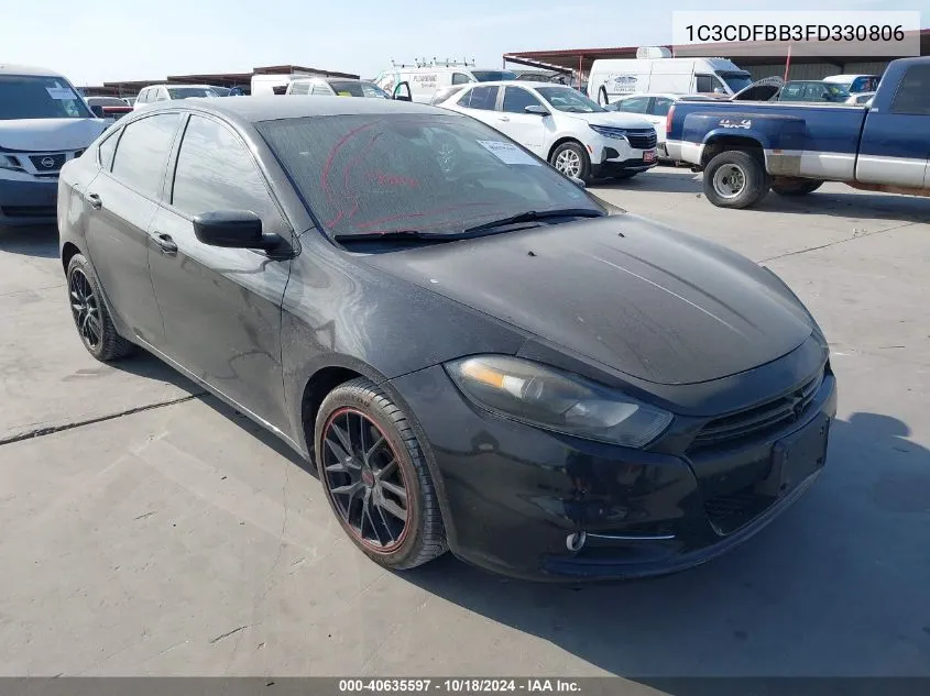 1C3CDFBB3FD330806 2015 Dodge Dart Sxt