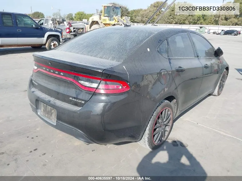 1C3CDFBB3FD330806 2015 Dodge Dart Sxt