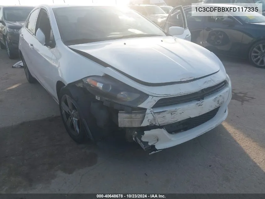 1C3CDFBBXFD117335 2015 Dodge Dart Sxt