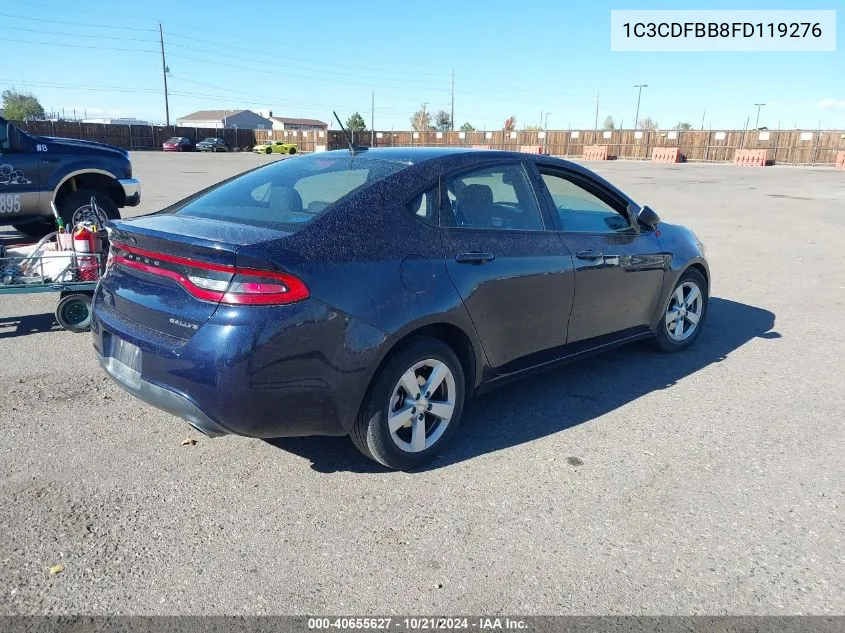 2015 Dodge Dart Sxt VIN: 1C3CDFBB8FD119276 Lot: 40655627