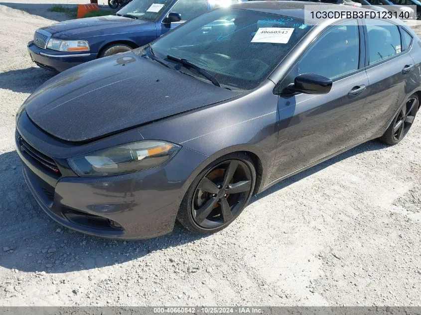 2015 Dodge Dart Sxt VIN: 1C3CDFBB3FD123140 Lot: 40660542