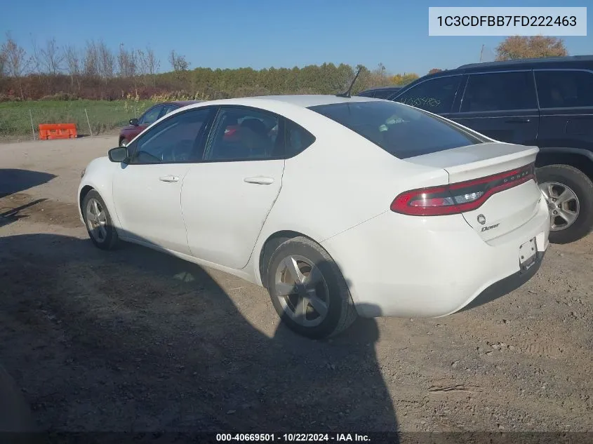 1C3CDFBB7FD222463 2015 Dodge Dart Sxt