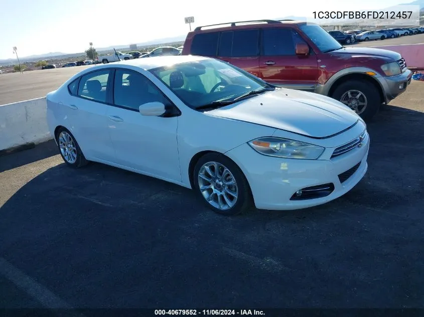 2015 Dodge Dart Sxt VIN: 1C3CDFBB6FD212457 Lot: 40679552