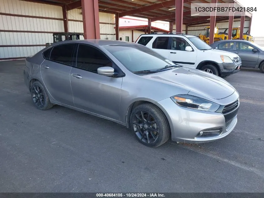 2015 Dodge Dart Sxt VIN: 1C3CDFBB7FD421884 Lot: 40684105