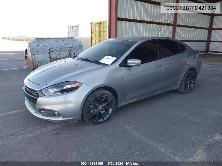 2015 Dodge Dart Sxt VIN: 1C3CDFBB7FD421884 Lot: 40684105