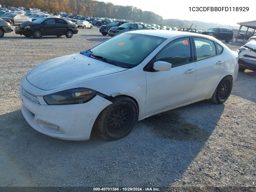 1C3CDFBB0FD118929 2015 Dodge Dart Sxt