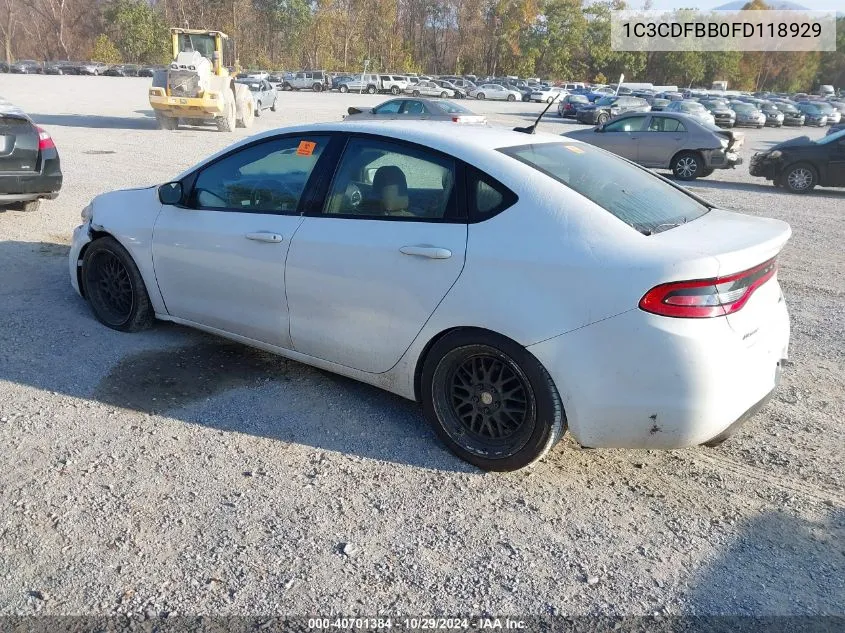 1C3CDFBB0FD118929 2015 Dodge Dart Sxt