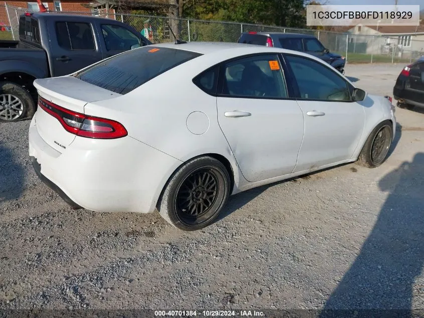 1C3CDFBB0FD118929 2015 Dodge Dart Sxt