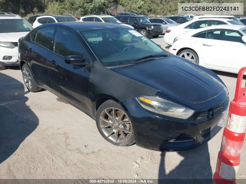 1C3CDFBB2FD243141 2015 Dodge Dart Sxt