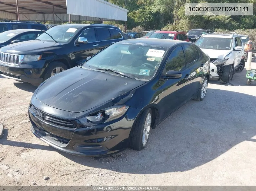 1C3CDFBB2FD243141 2015 Dodge Dart Sxt