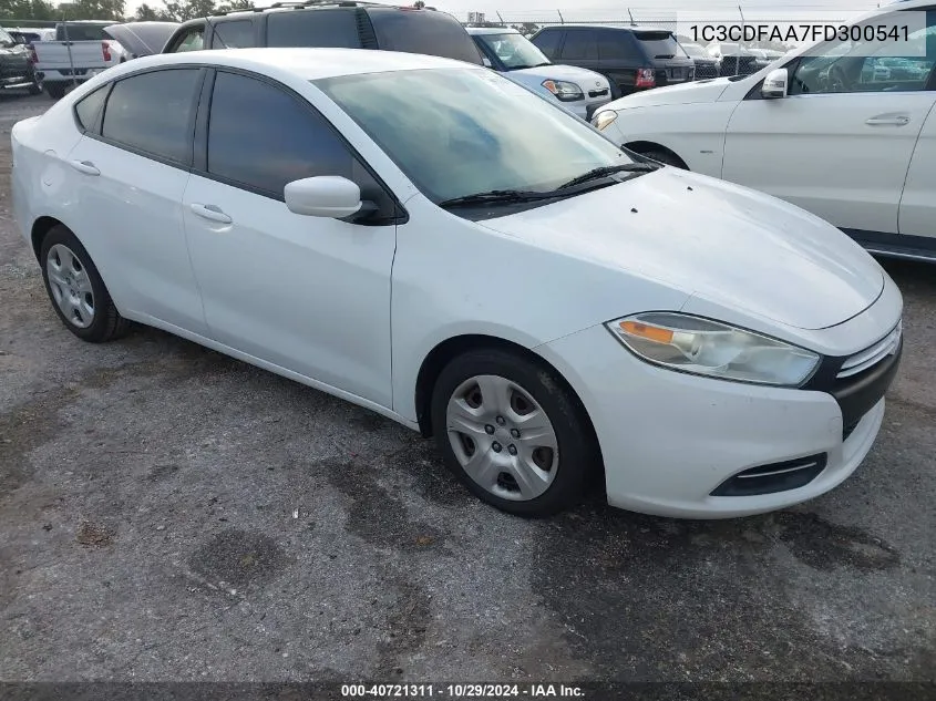 1C3CDFAA7FD300541 2015 Dodge Dart Se