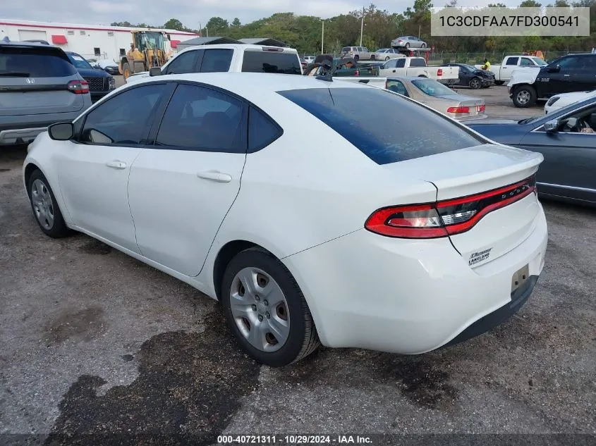 1C3CDFAA7FD300541 2015 Dodge Dart Se