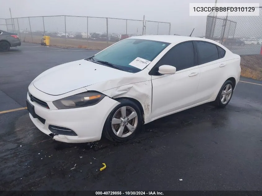 2015 Dodge Dart Sxt VIN: 1C3CDFBB8FD310129 Lot: 40729855