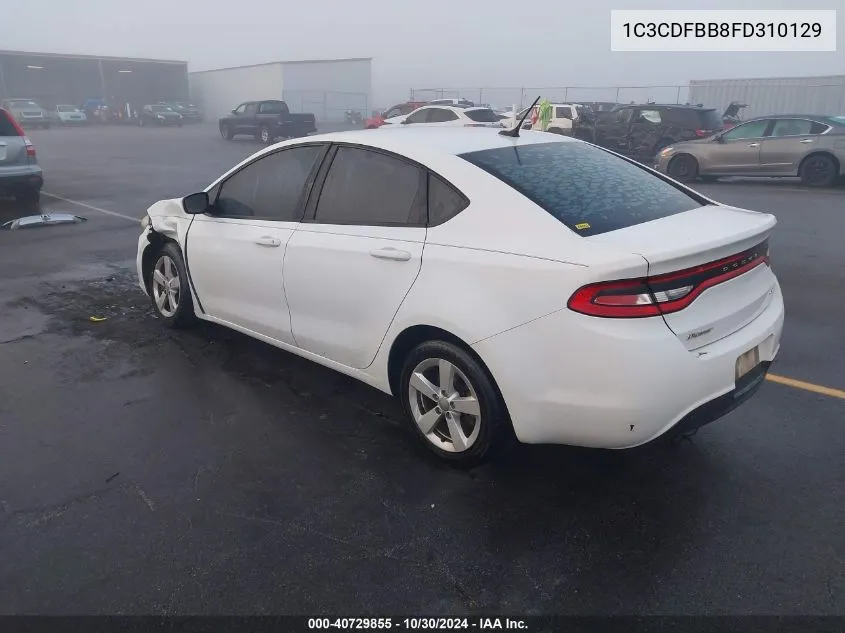 2015 Dodge Dart Sxt VIN: 1C3CDFBB8FD310129 Lot: 40729855