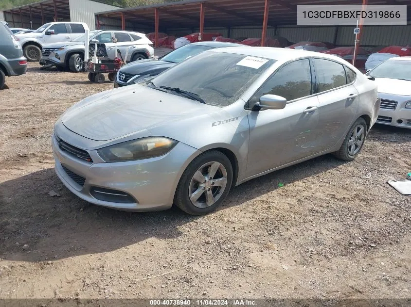 2015 Dodge Dart Sxt VIN: 1C3CDFBBXFD319866 Lot: 40738940