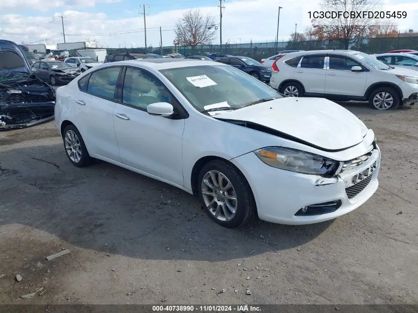 2015 Dodge Dart Limited VIN: 1C3CDFCBXFD205459 Lot: 40738990