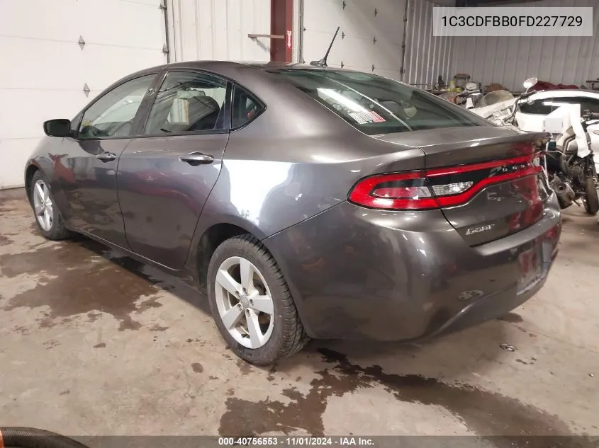 2015 Dodge Dart Sxt VIN: 1C3CDFBB0FD227729 Lot: 40756553