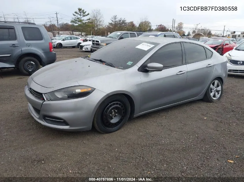 2015 Dodge Dart Sxt VIN: 1C3CDFBB7FD380558 Lot: 40757856