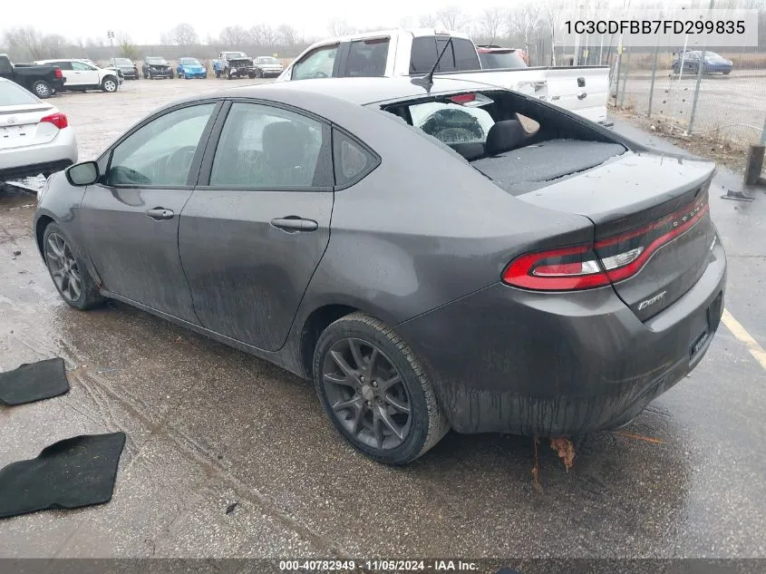 2015 Dodge Dart Sxt VIN: 1C3CDFBB7FD299835 Lot: 40782949