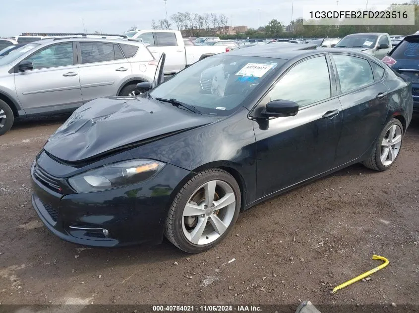 2015 Dodge Dart Gt VIN: 1C3CDFEB2FD223516 Lot: 40784021