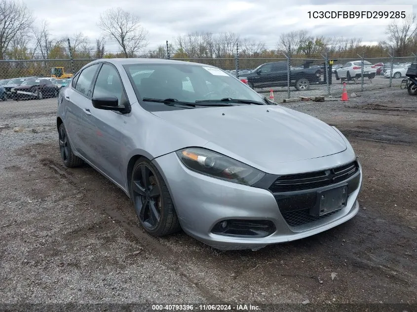 2015 Dodge Dart Sxt VIN: 1C3CDFBB9FD299285 Lot: 40793396