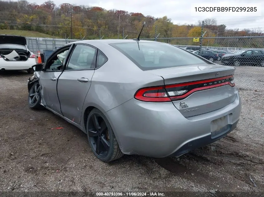 2015 Dodge Dart Sxt VIN: 1C3CDFBB9FD299285 Lot: 40793396