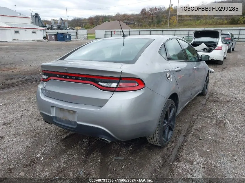 2015 Dodge Dart Sxt VIN: 1C3CDFBB9FD299285 Lot: 40793396