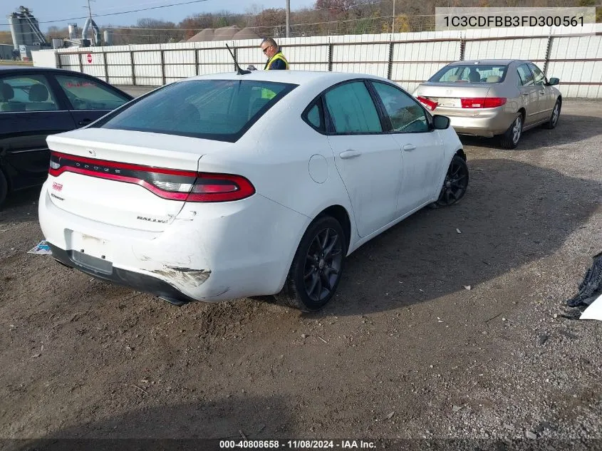 2015 Dodge Dart Sxt VIN: 1C3CDFBB3FD300561 Lot: 40808658