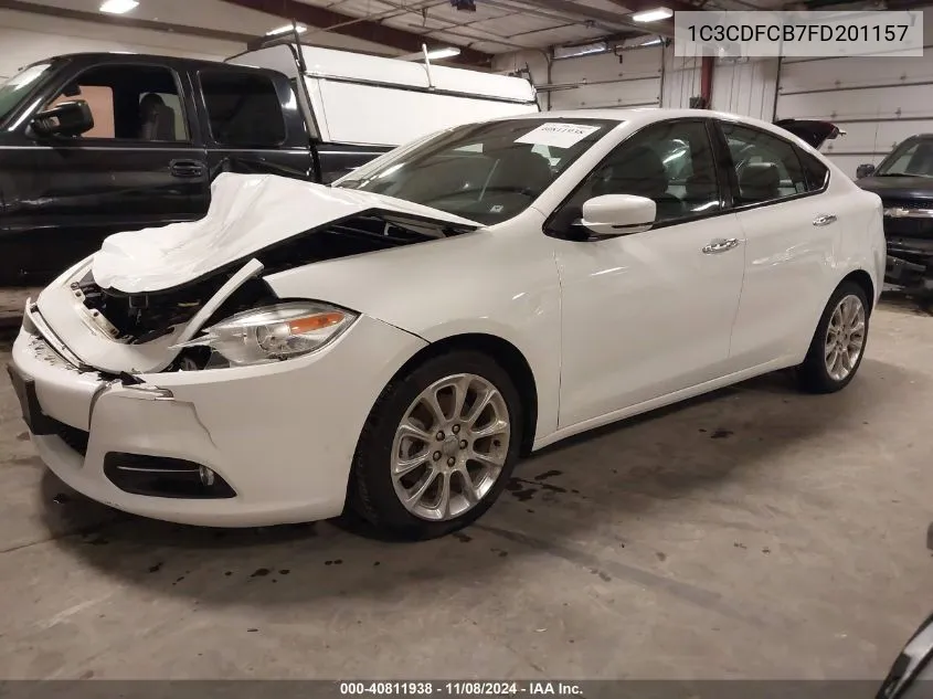 2015 Dodge Dart Limited VIN: 1C3CDFCB7FD201157 Lot: 40811938