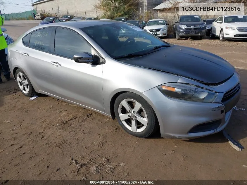 2015 Dodge Dart Sxt VIN: 1C3CDFBB4FD123616 Lot: 40812834