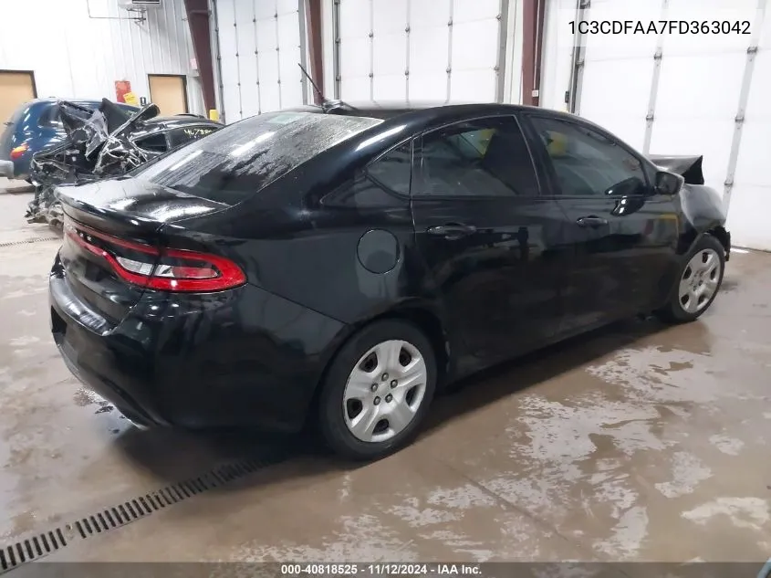 1C3CDFAA7FD363042 2015 Dodge Dart Se