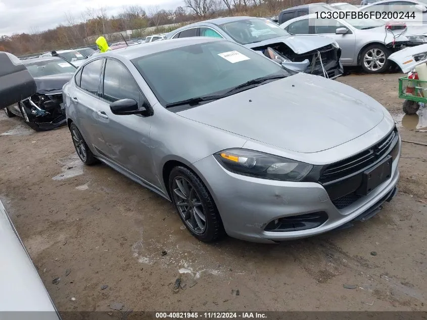 1C3CDFBB6FD200244 2015 Dodge Dart Sxt