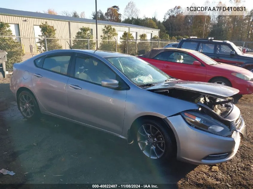 2015 Dodge Dart Se VIN: 1C3CDFAA7FD410831 Lot: 40822487