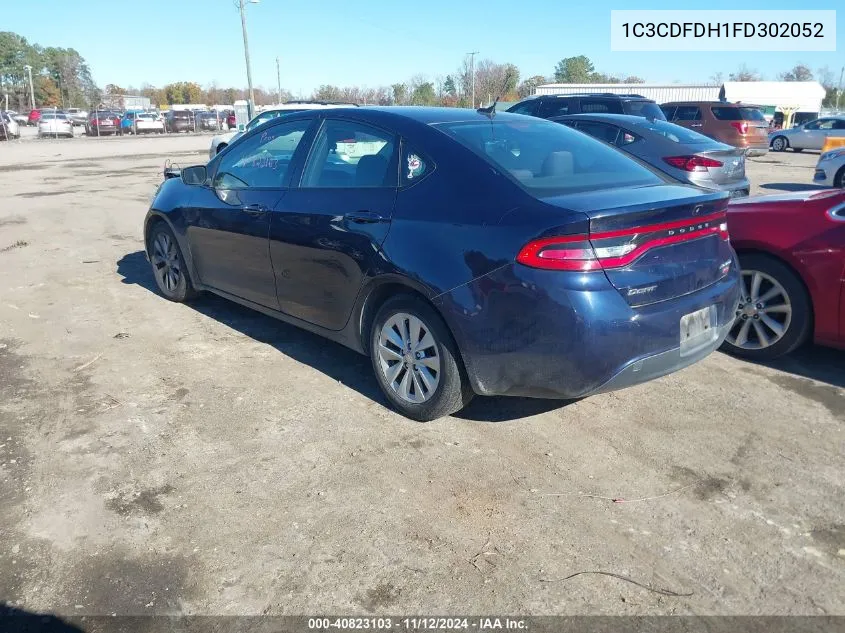 2015 Dodge Dart Aero VIN: 1C3CDFDH1FD302052 Lot: 40823103