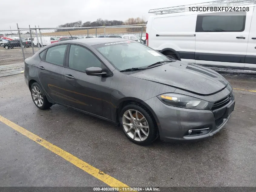 1C3CDFBBXFD242108 2015 Dodge Dart Sxt