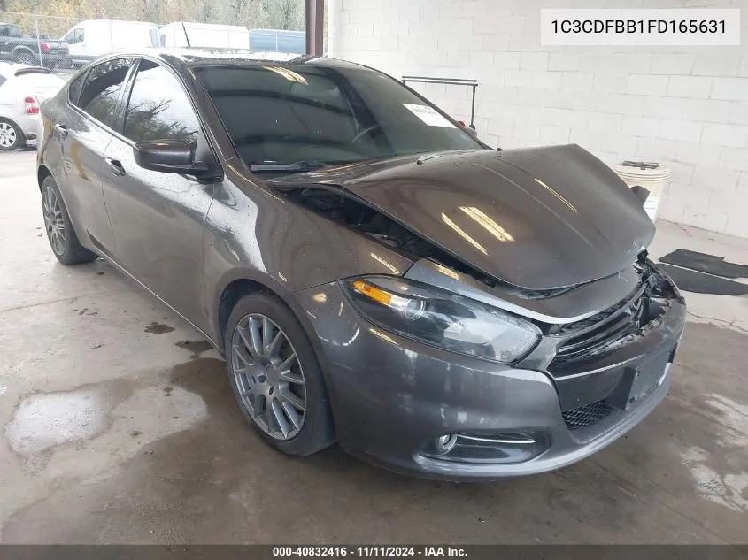 2015 Dodge Dart Sxt VIN: 1C3CDFBB1FD165631 Lot: 40832416